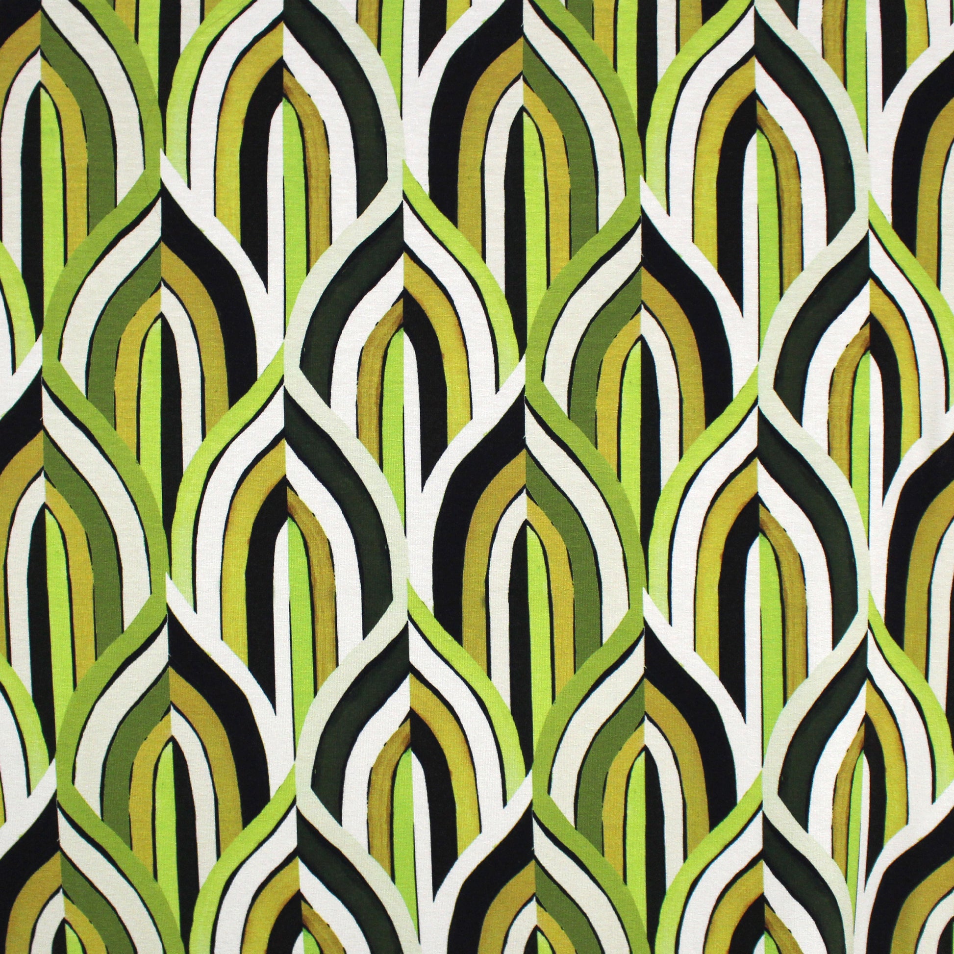 'moroccan entrance' viscose/Spandex jersey, Oeko-Tex cert.