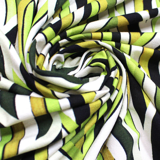 'morrocan entrance' viscose/Spandex jersey, Oeko-Tex cert.