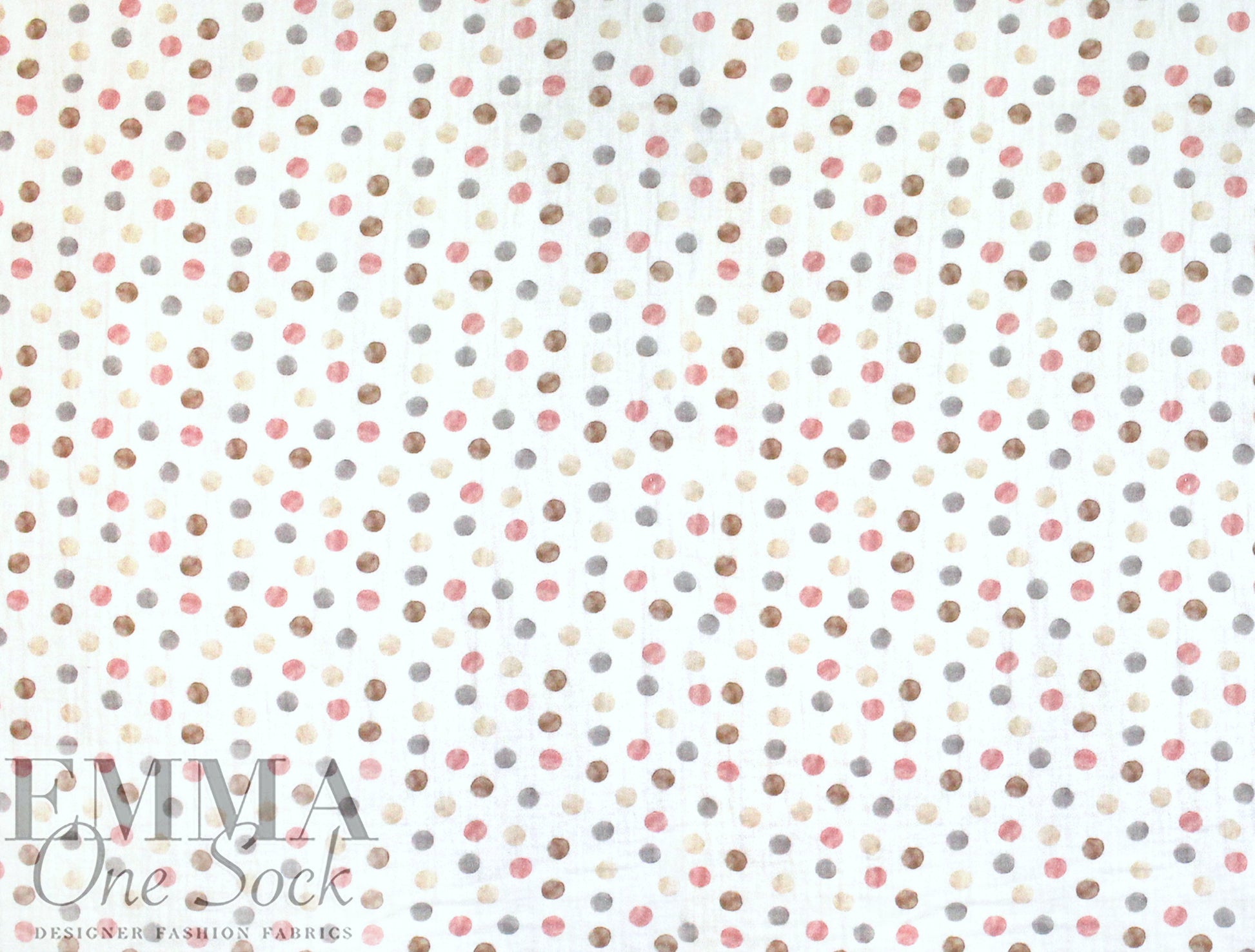Dutch cotton mouseline, Oeko-Tex certified - watercolor dot 1.25 yds
