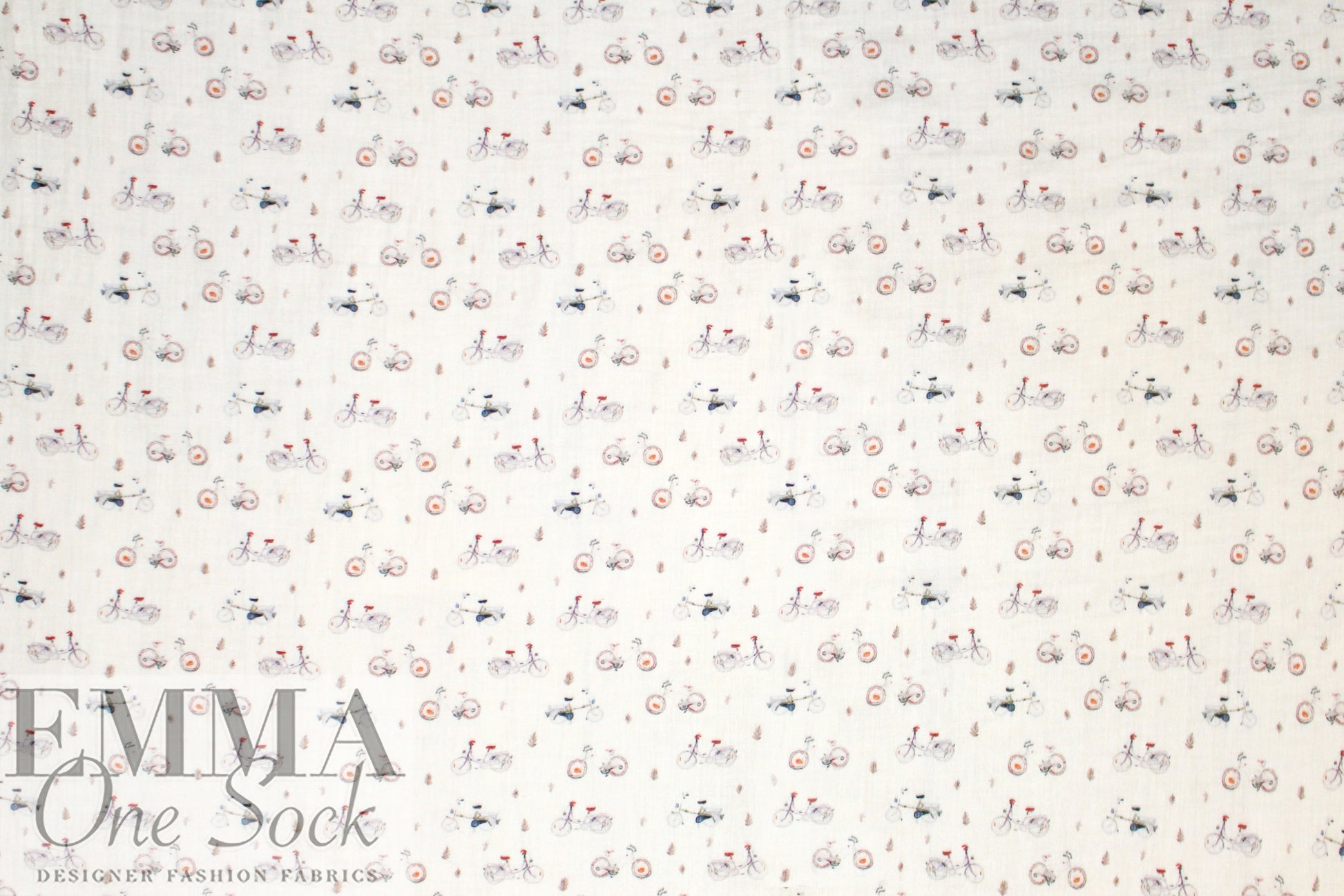 Dutch cotton mouseline, Oeko-Tex certified - vélos 1.75 yds