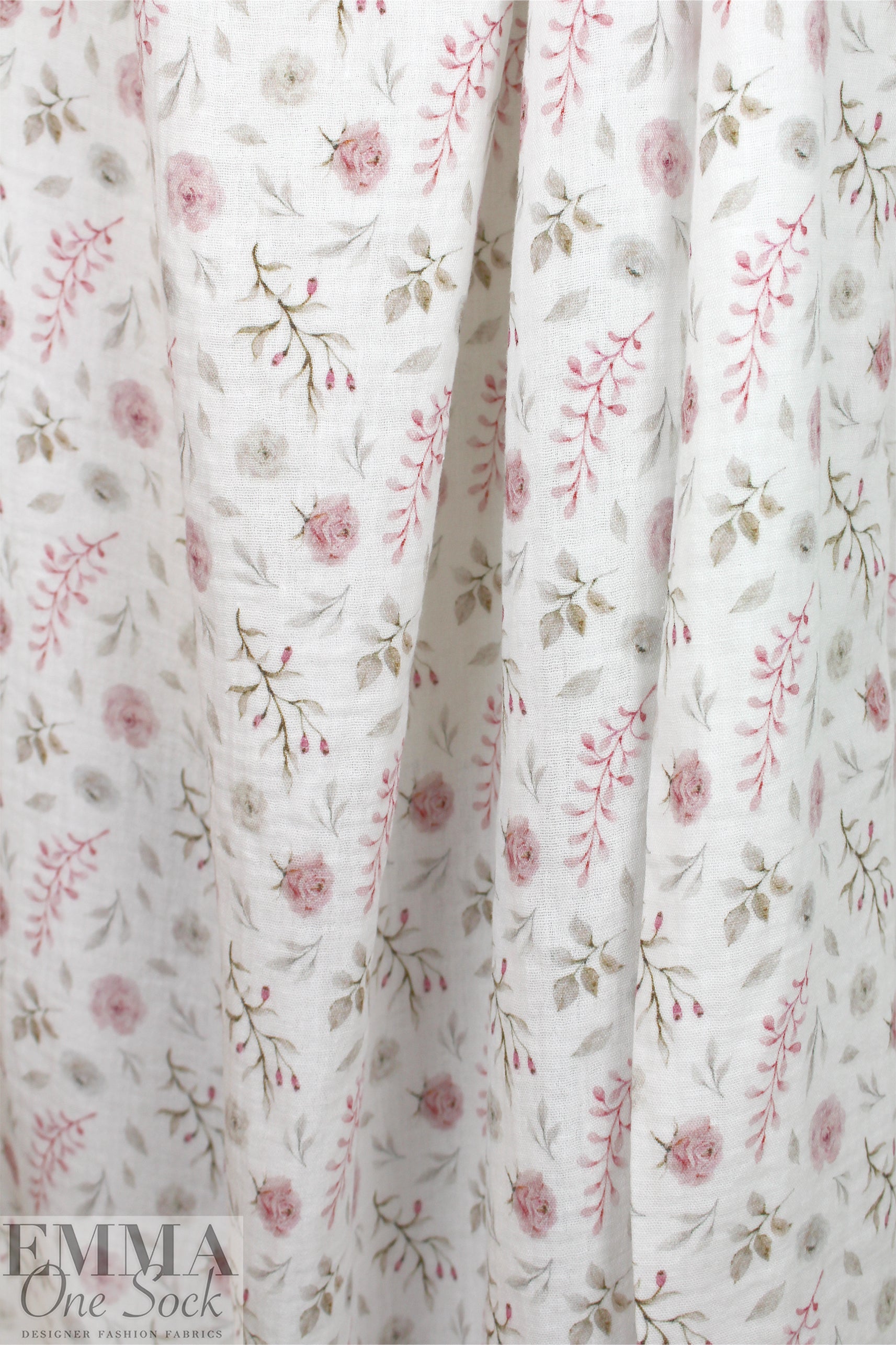 Dutch cotton mouseline, Oeko-Tex certified - pink rose .75 yds