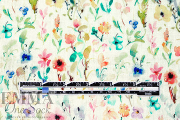 Dutch cotton mouseline, Oeko-Tex certified - wildflowers .5 yds