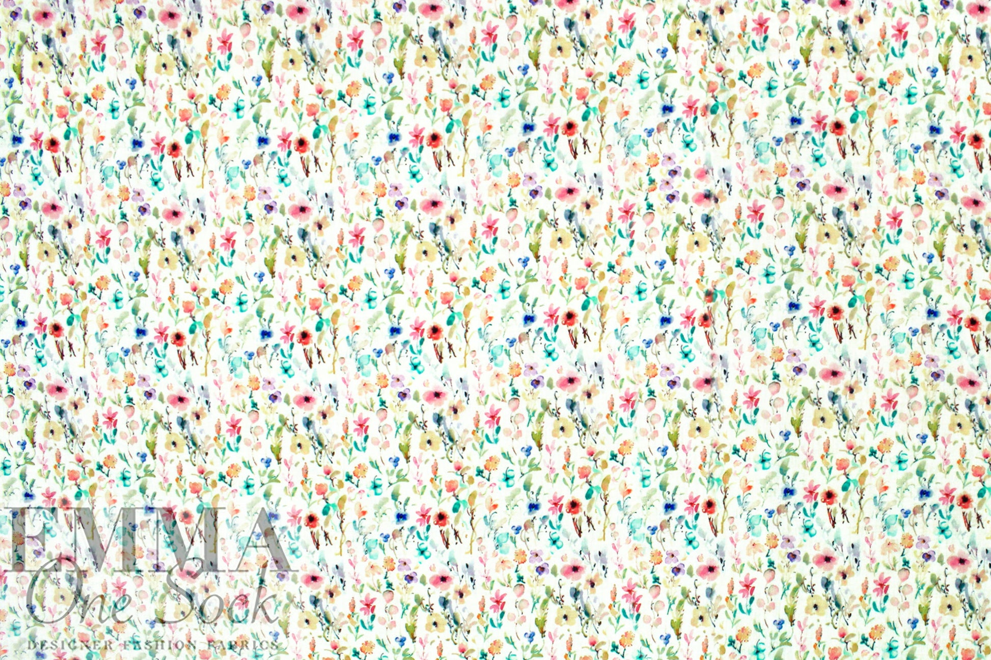 Dutch cotton mouseline, Oeko-Tex certified - wildflowers .5 yds