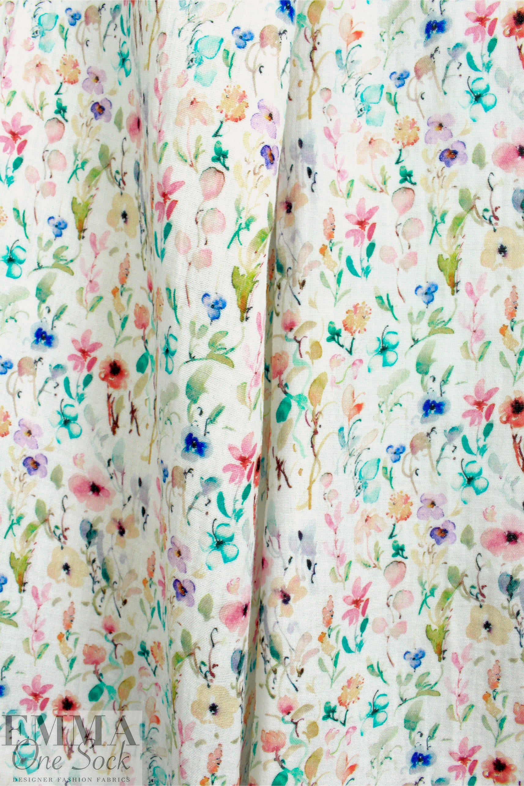 Dutch cotton mouseline, Oeko-Tex certified - wildflowers