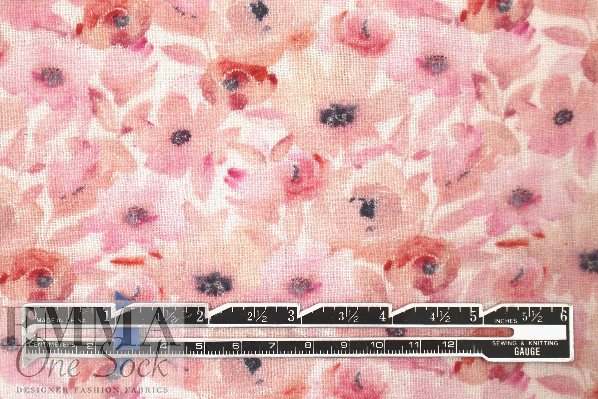 Dutch cotton mouseline, Oeko-Tex certified - floral blush