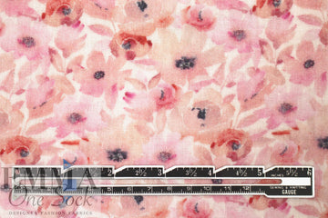 Dutch cotton mouseline, Oeko-Tex certified - floral blush