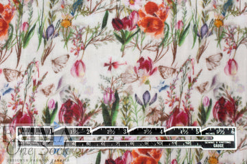 Dutch cotton mouseline, Oeko-Tex certified - garden dream 1.375 yds