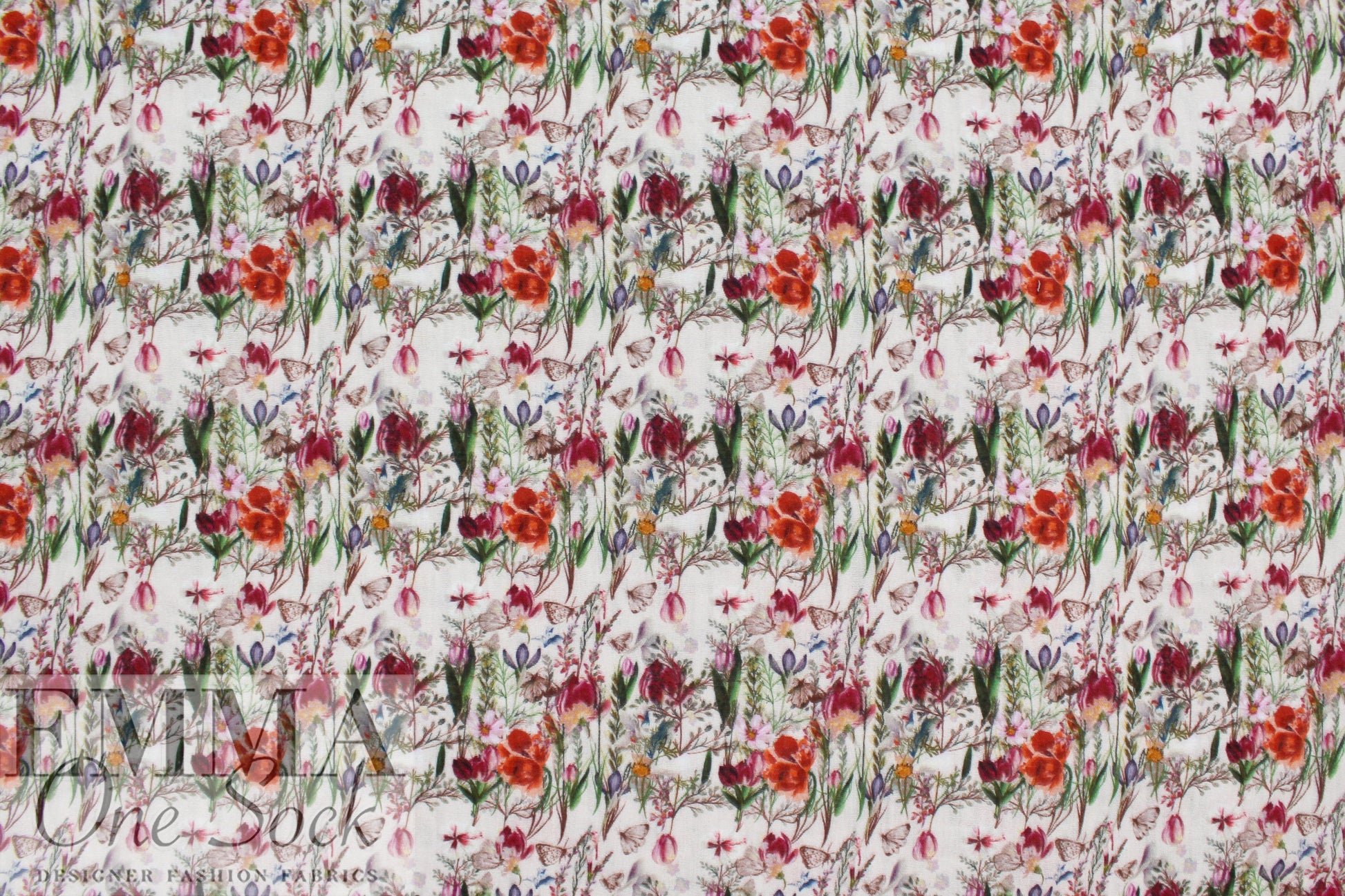 Dutch cotton mouseline, Oeko-Tex certified - garden dream 2 yd
