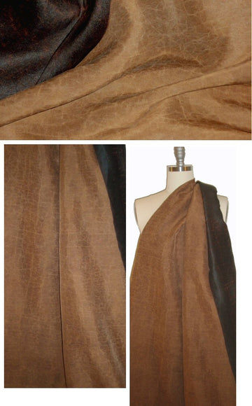 Guangdong Province mud silk - raw umber 1.125 yds