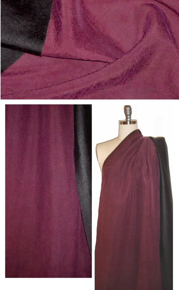 Guangdong Province mud silk - wine 1.125 yd