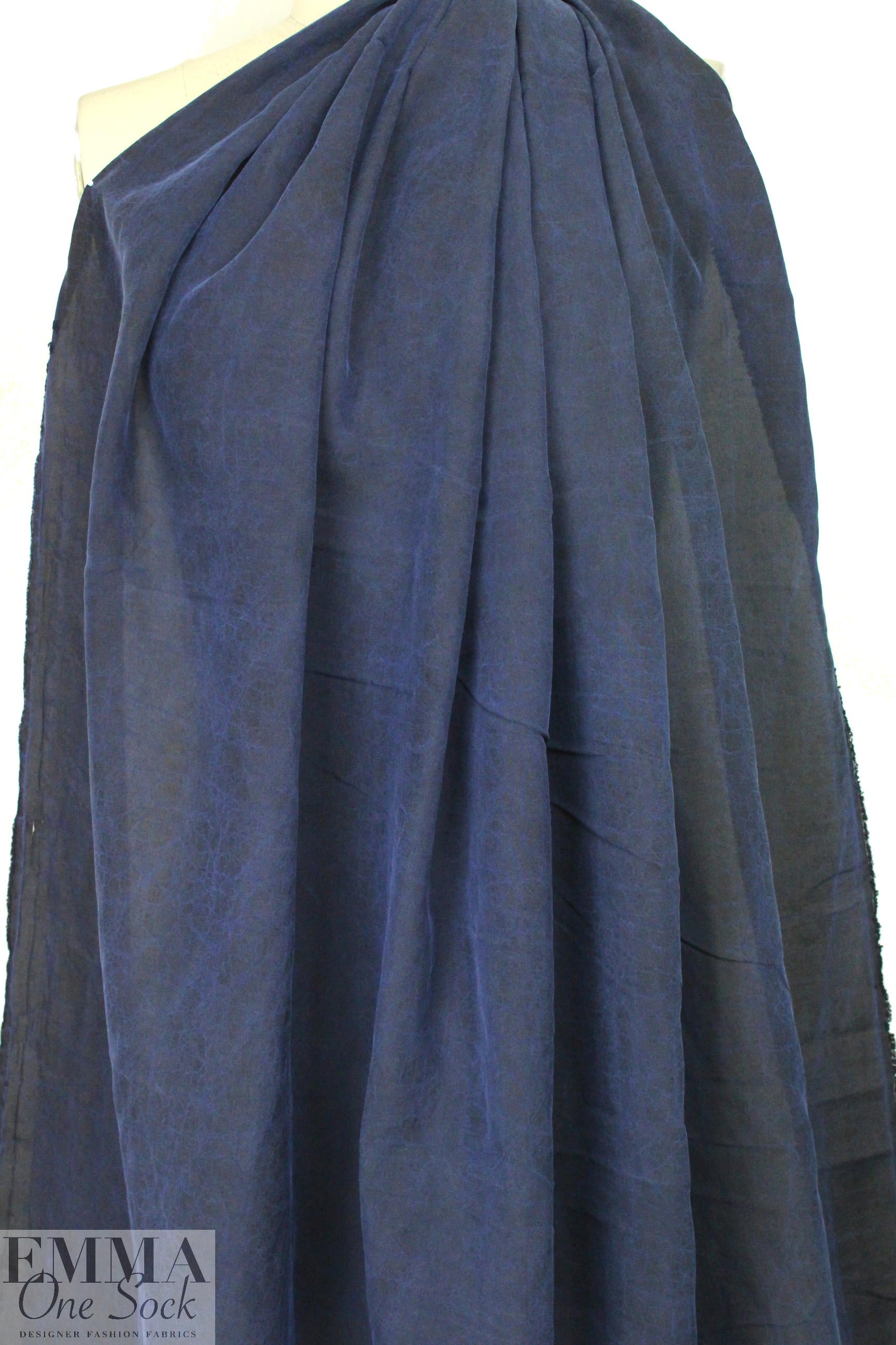 Guangdong Province mud silk - navy