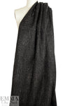Italian mesh-backed sparkle boucle' suiting - black 1.75 yd