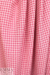 Rache1 Comey textured 'gingham pucker' - red plum/white .75 yds