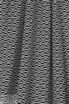 textured yarn dye novelty knit - black/white 1.75 yd