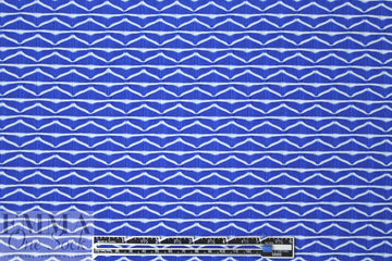 textured yarn dye novelty knit - royal/white 1.625 yd