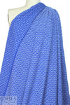textured yarn dye novelty knit - royal/white 1.66 yds