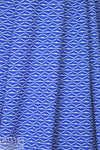 textured yarn dye novelty knit - royal/white 1.66 yds