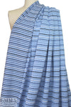 French textured yarn-dye knit - french blue/denim