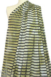 NY designer tie dye/lace novelty knit - olive/black