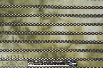 NY designer tie dye/lace novelty knit - olive/black