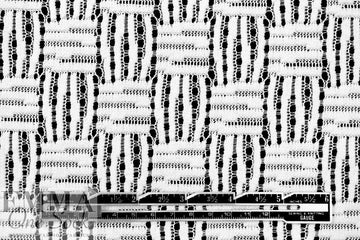 basketweave stitch lacey knit, Oeko-Tex certified - white .75 yds