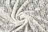 basketweave stitch lacey knit, Oeko-Tex certified - white 1.5 yd