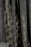 basketweave stitch lacey knit, Oeko-Tex certified - black 1.66 yd