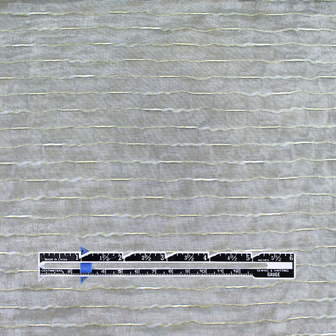 French 'floating yarn' novelty 'poly-silk' organza 1.75 yd