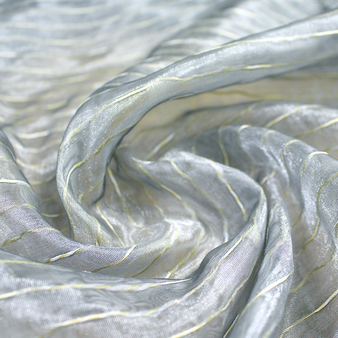 French 'floating yarn' novelty 'poly-silk' organza 1.75 yd
