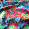 suiting, cotton blend overprinted novelty woven 'floral twist'