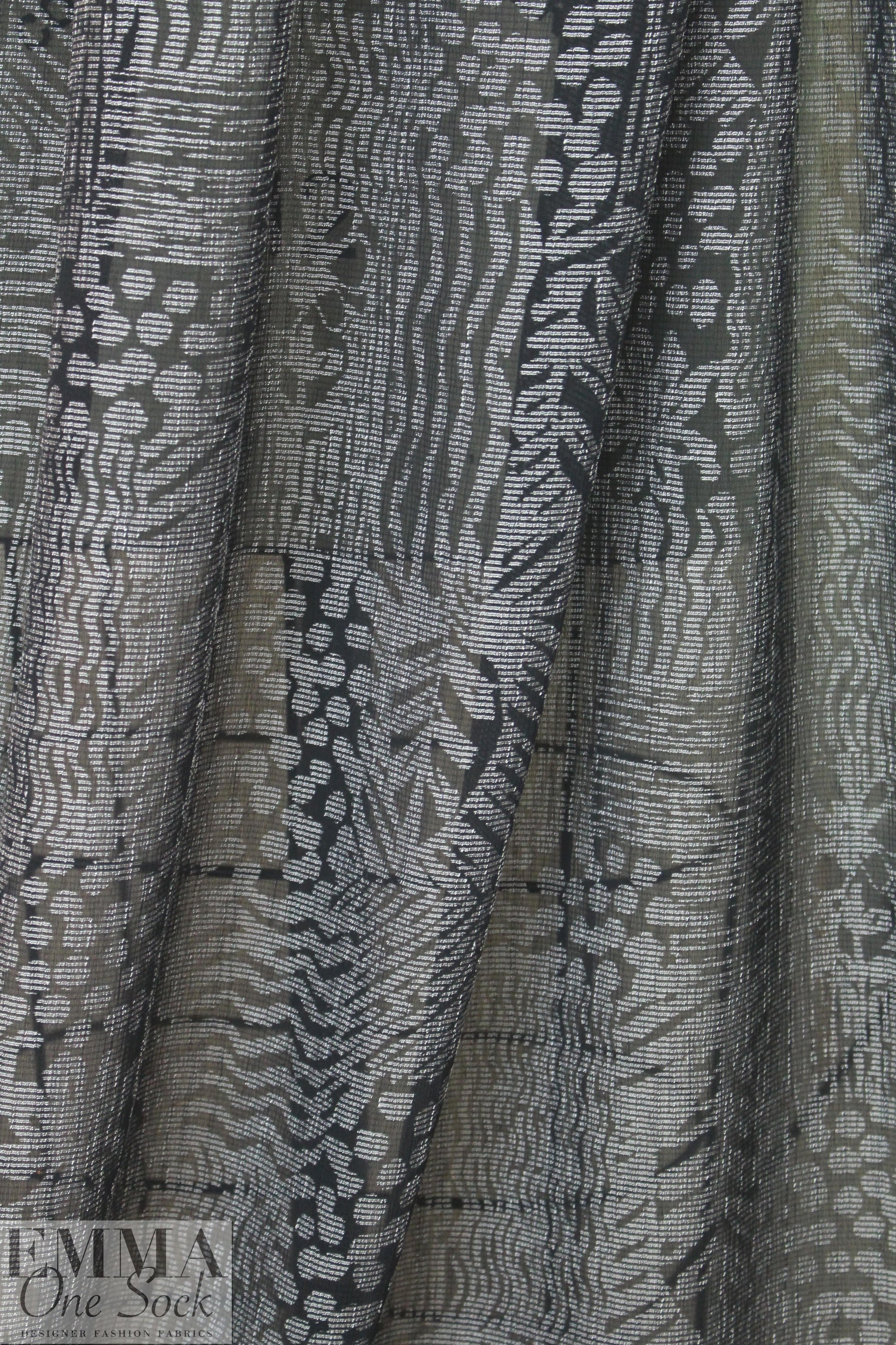 CA designer yarn dyed wood cut novelty weave 1.625 yd