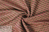 CA designer pink/chocolate novelty weave stripe