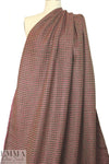 CA designer pink/chocolate novelty weave stripe