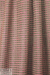 CA designer pink/chocolate novelty weave stripe 1.125 yds
