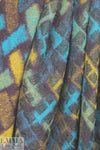 Italian autumn wool fleece with infused sparkle organza