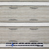 Zegn@ novelty stripe linen/cotton woven - eggshell/black/taupe 1.25 yds
