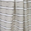 Zegn@ novelty stripe linen/cotton woven - eggshell/black/taupe 1.25 yds