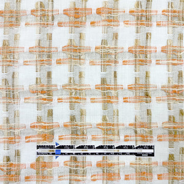 French cotton blend novelty 'plaid' woven 3 yd