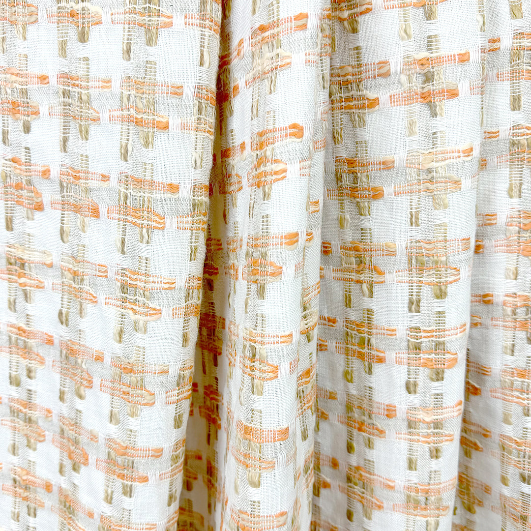 French cotton blend novelty 'plaid' woven 3 yd