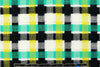 Italian novelty weave cotton suiting - kelly/lemon 1.25 yd