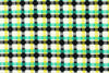 Italian novelty weave cotton suiting - kelly/lemon 1.25 yd