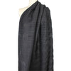 Italian cotton/poly black stripe novelty sheer .625 yds