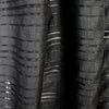 Italian cotton/poly black stripe novelty sheer .625 yds