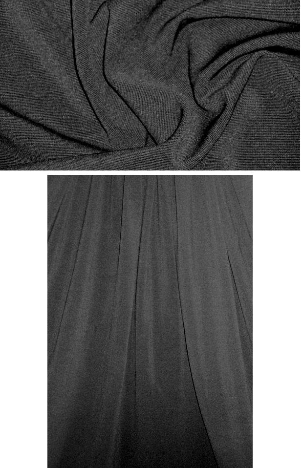 4-way nylon/spandex ottoman ponte - black .75 yds