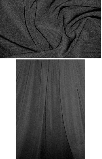 4-way nylon/spandex ottoman ponte - black .75 yds