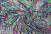intricate paisley medallion nylon/spandex knit
