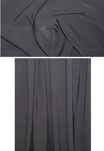 hi-tech stretch crepe 'matte hybrid' - graphite 1.33 yds