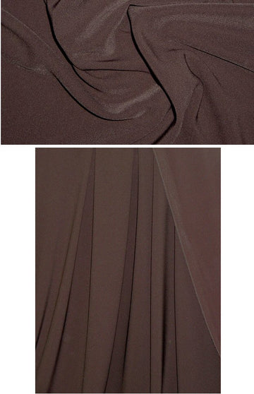 hi-tech stretch crepe 'matte hybrid' - dk. choc. .75 yds