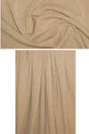 hi-tech stretch crepe 'matte hybrid' - camel 1 yard