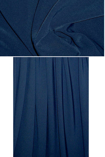 hi-tech stretch crepe 'matte hybrid' - navy 3 yds